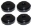 Picture of Torque Solution Billet Rear Differential Mount Inserts: Mitsubishi Evolution VIII-IX 2003-2006