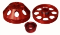 Picture of Torque Solution Lightweight WP-Crank-Alt Pulley Combo Red: Hyundai Genesis Coupe 3-8 2010+