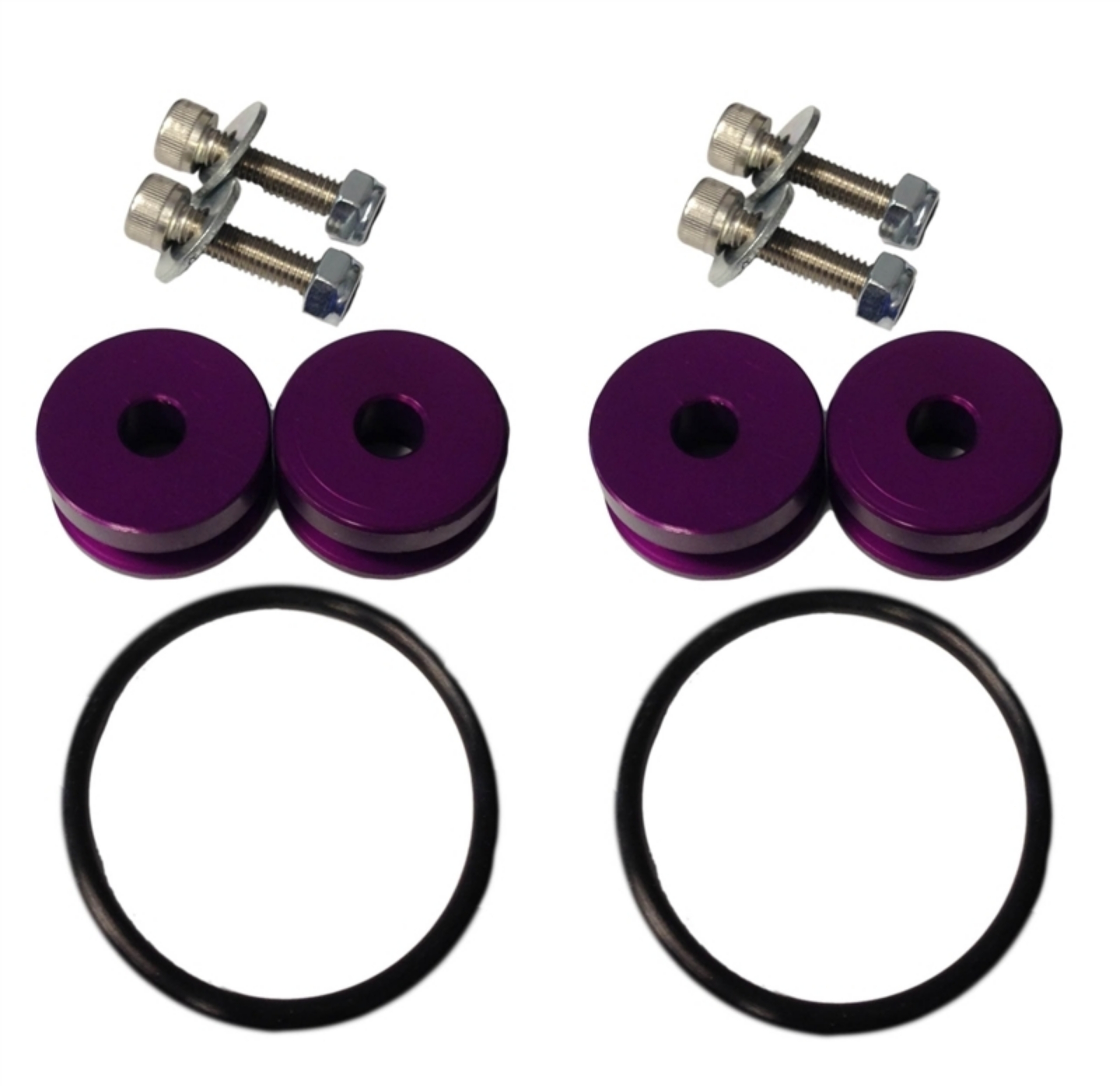 Picture of Torque Solution Billet Bumper Quick Release Kit Purple: Universal