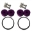Picture of Torque Solution Billet Bumper Quick Release Kit Purple: Universal