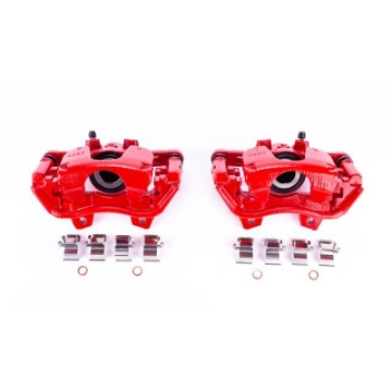 Picture of Power Stop 2018 Jeep Wrangler Rear Red Calipers w-Brackets - Pair
