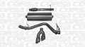 Picture of Corsa 14-19 GMC Sierra-Chevy Silv 1500 Reg- Cab-Long Bed 5-3L V8 Polished  Single Side CB Exhaust