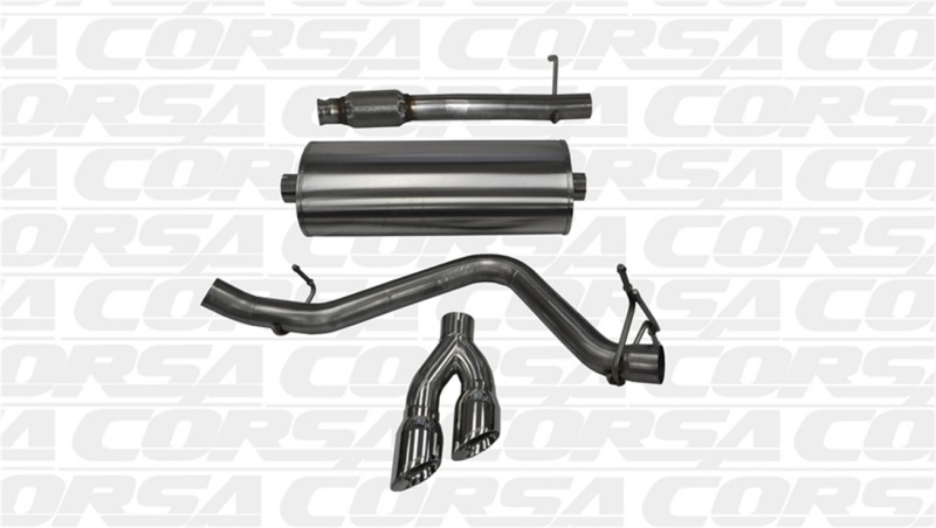 Picture of Corsa 14-19 GMC Sierra-Chevy Silv 1500 Reg- Cab-Long Bed 5-3L V8 Polished  Single Side CB Exhaust