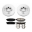 Picture of Power Stop 96-98 Nissan Pathfinder Front Z17 Evolution Geomet Coated Brake Kit