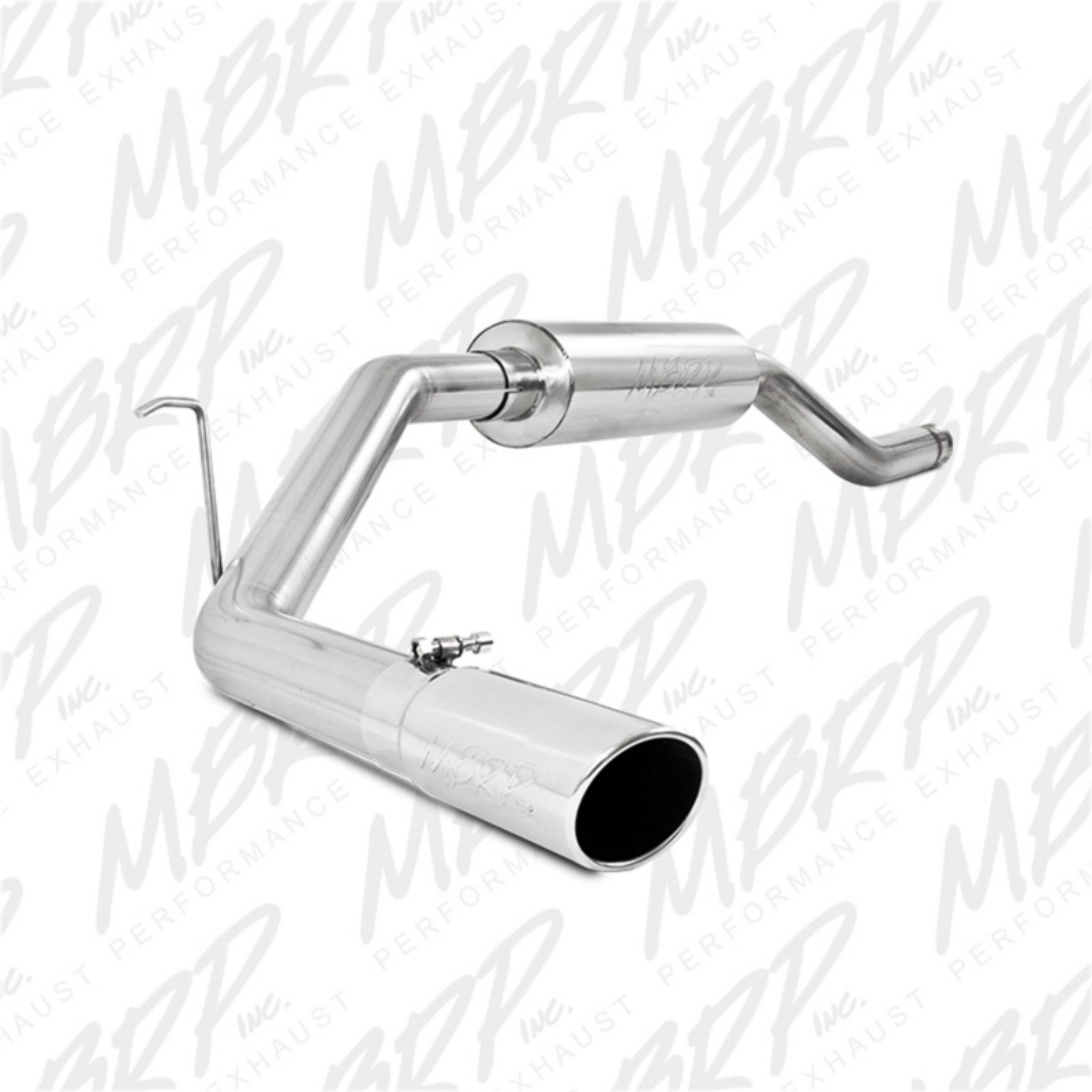 Picture of MBRP 00-06 Toyota Tundra All 4-7L Models Resonator Back Single Side Exit Aluminized Exhaust System