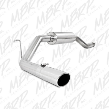 Picture of MBRP 00-06 Toyota Tundra All 4-7L Models Resonator Back Single Side Exit Aluminized Exhaust System