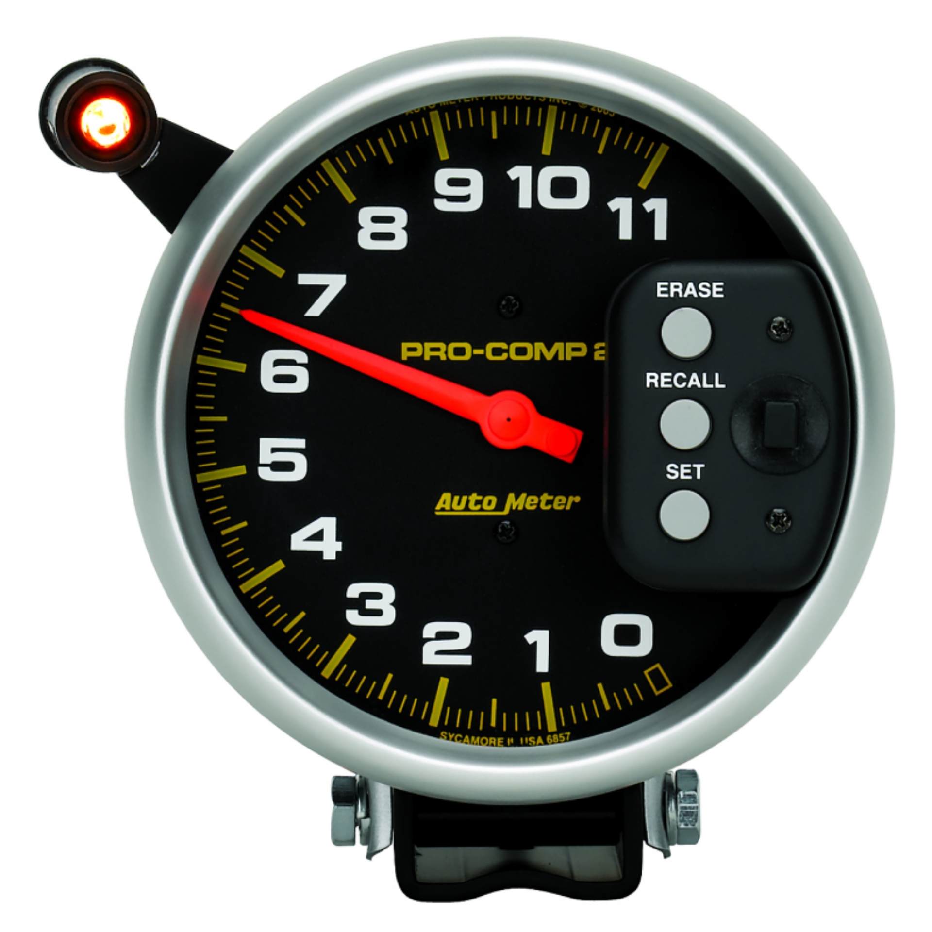 Picture of Autometer 5 inch 11000 RPM Single Range w- Pro-Comp 2 & Memory Tachometer