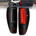 Picture of ANZO 2004-2012 Chevrolet Colorado- GMC Canyon LED Tail Lights w- Light Bar Black Housing Smoke Lens