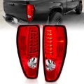 Picture of ANZO 2004-2012 Chevrolet Colorado- GMC Canyon LED Tail Lights w- Light Bar Chrome Housing Red-Clear