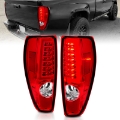 Picture of ANZO 2004-2012 Chevrolet Colorado- GMC Canyon LED Tail Lights w- Light Bar Chrome Housing Red-Clear