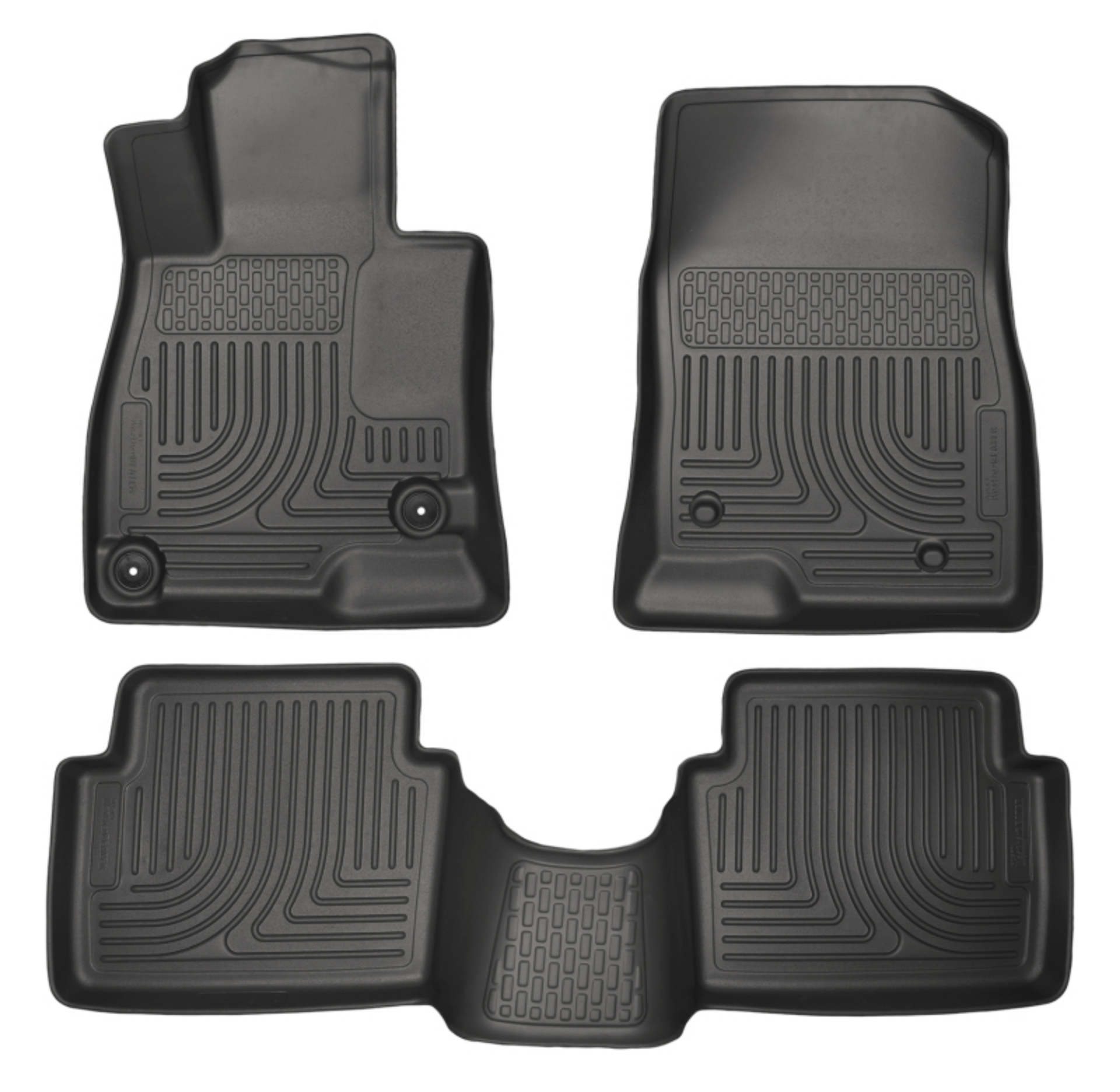 Picture of Husky Liners WeatherBeater 14 Mazda 3 Hatch&Sedan Front & Second Row Black Floor Liners