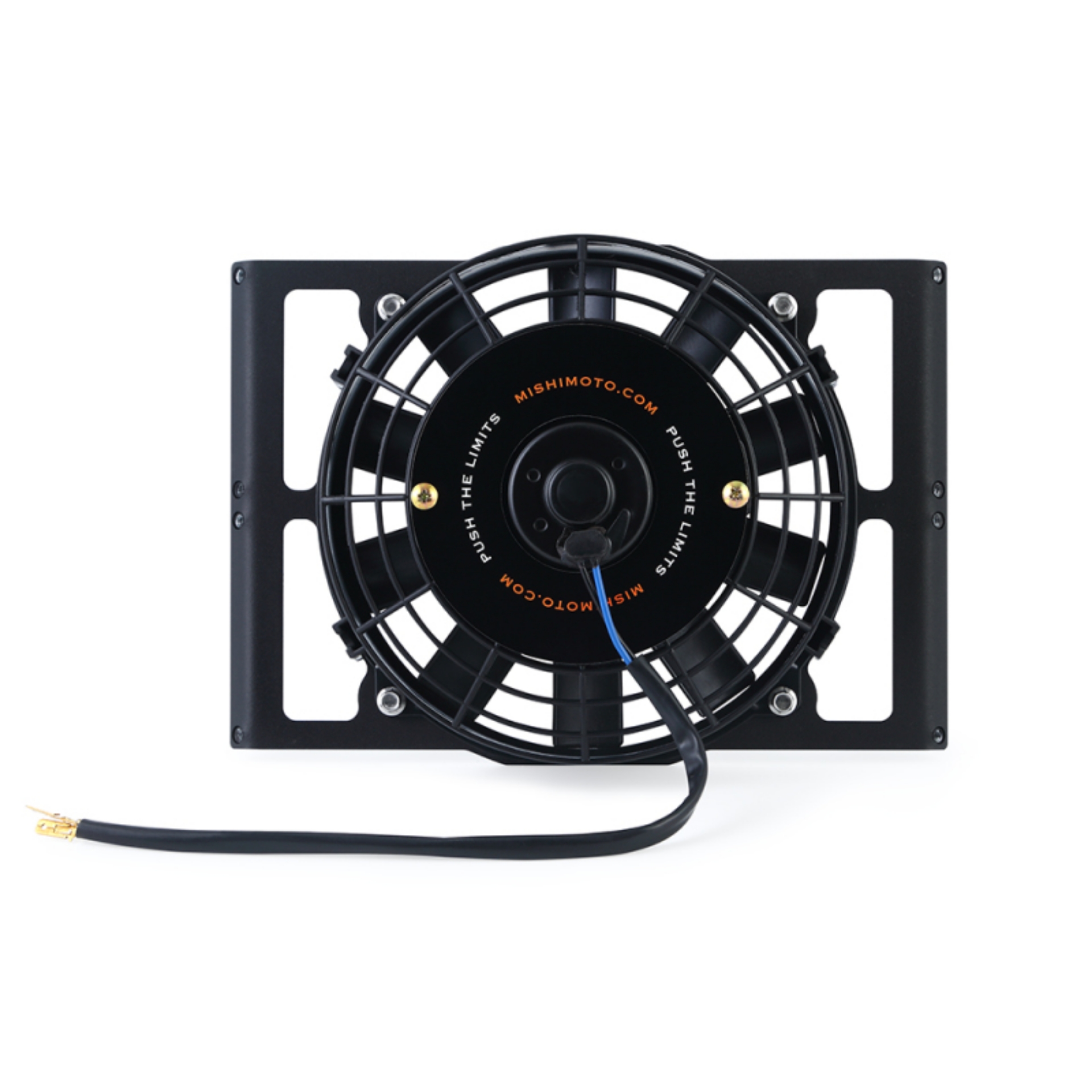 Picture of Mishimoto Universal 10in- Heavy-Duty Oil Cooler Fan Shroud - Micro Wrinkle Black