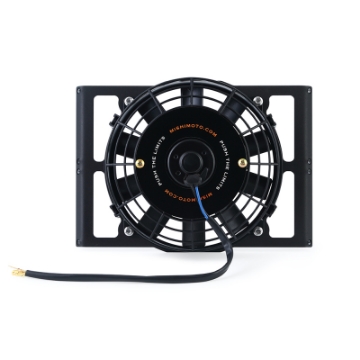 Picture of Mishimoto Universal 10in- Heavy-Duty Oil Cooler Fan Shroud - Micro Wrinkle Black