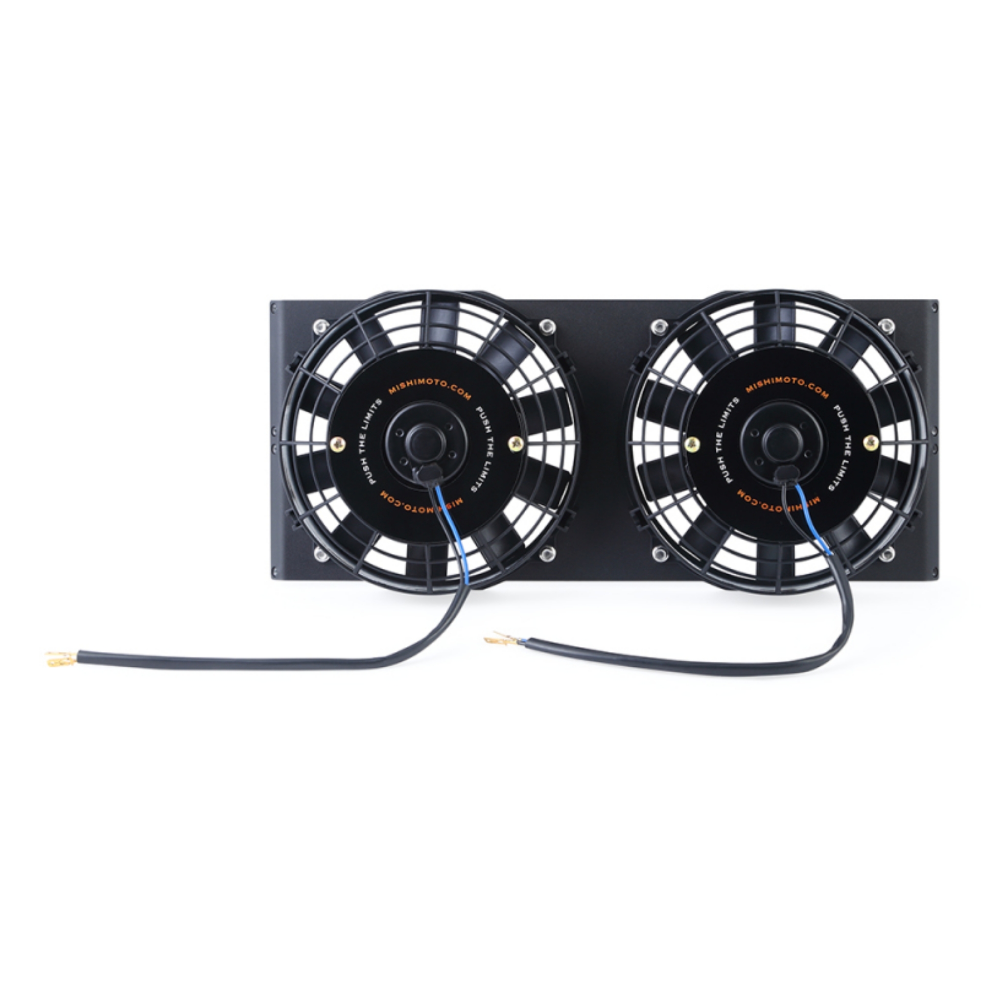 Picture of Mishimoto Universal 17in- Heavy-Duty Oil Cooler Fan Shroud - Micro Wrinkle Black