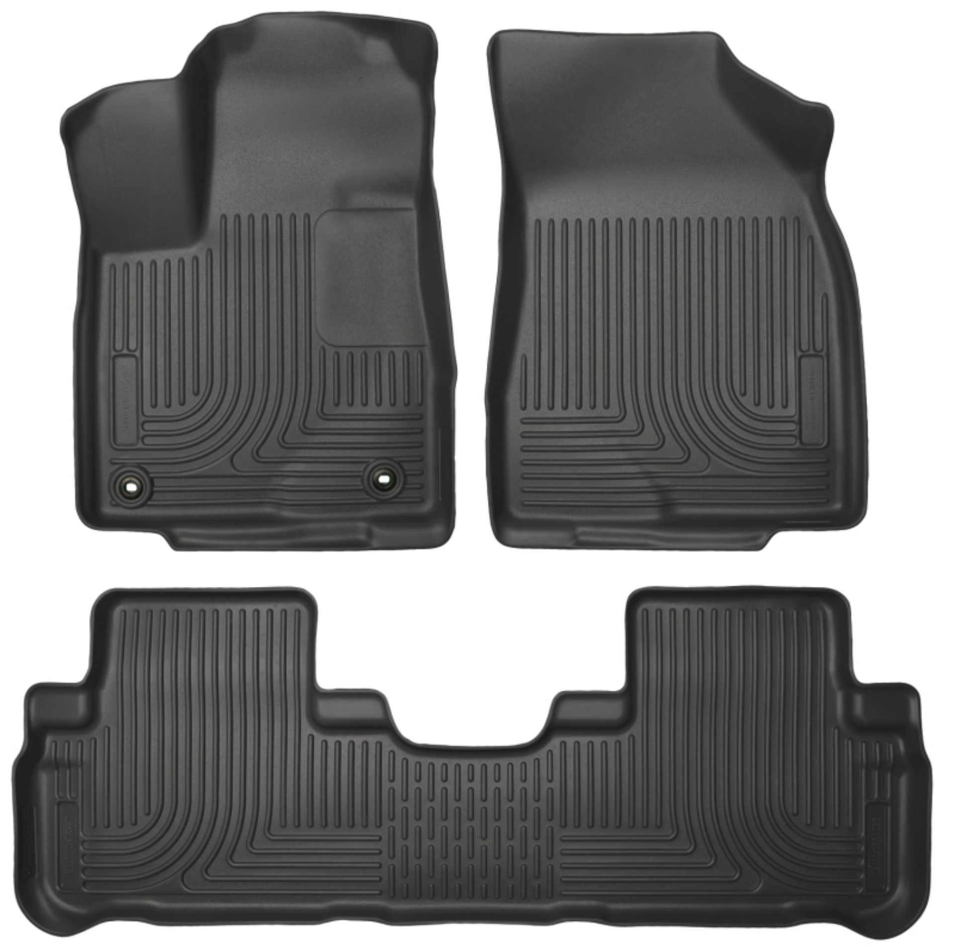 Picture of Husky Liners 14 Toyota Highlander Weatherbeater Black Front & 2nd Seat Floor Liners