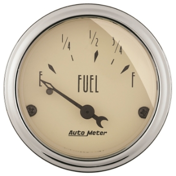 Picture of Autometer 2in 73 E-8-12 F Antique Beige Fuel Level Gauge