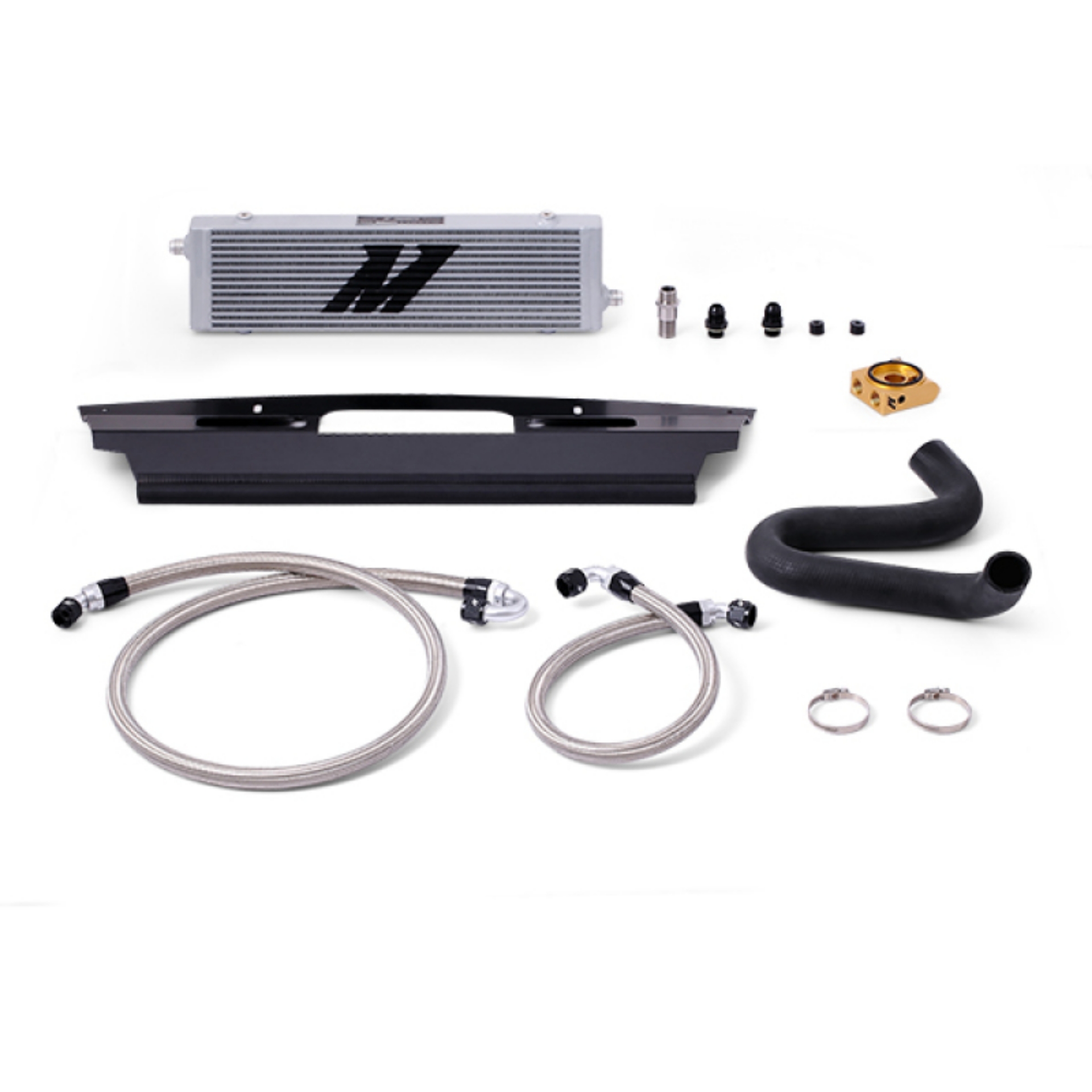 Picture of Mishimoto 2015+ Ford Mustang GT Thermostatic Oil Cooler Kit - Silver