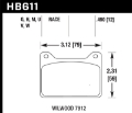 Picture of Hawk Willwood 7912 DTC-70 Race Brake Pads