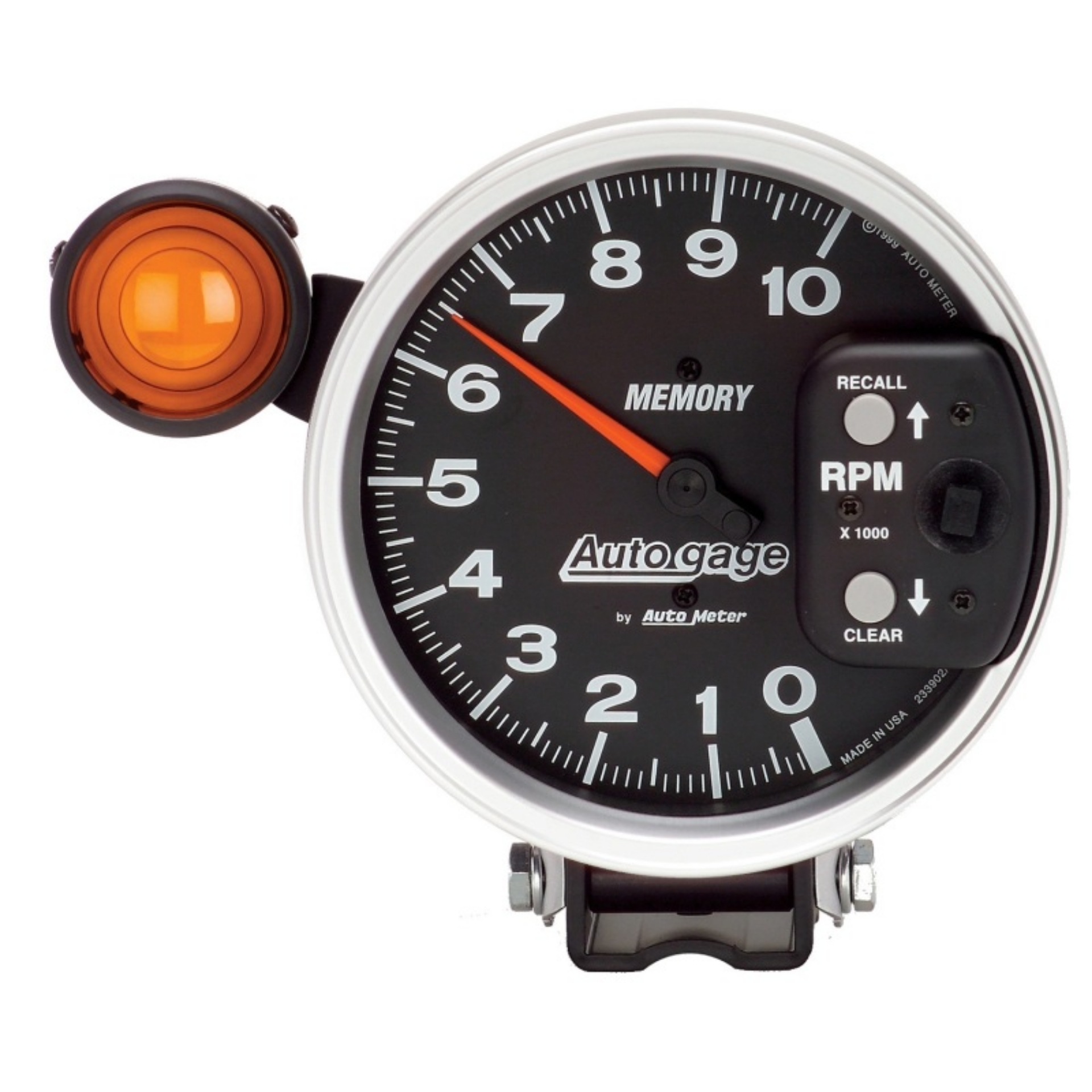 Picture of Autometer 5 inch 10K RPM w- Monster Shift Lite - Memory Pedestal Tachometer