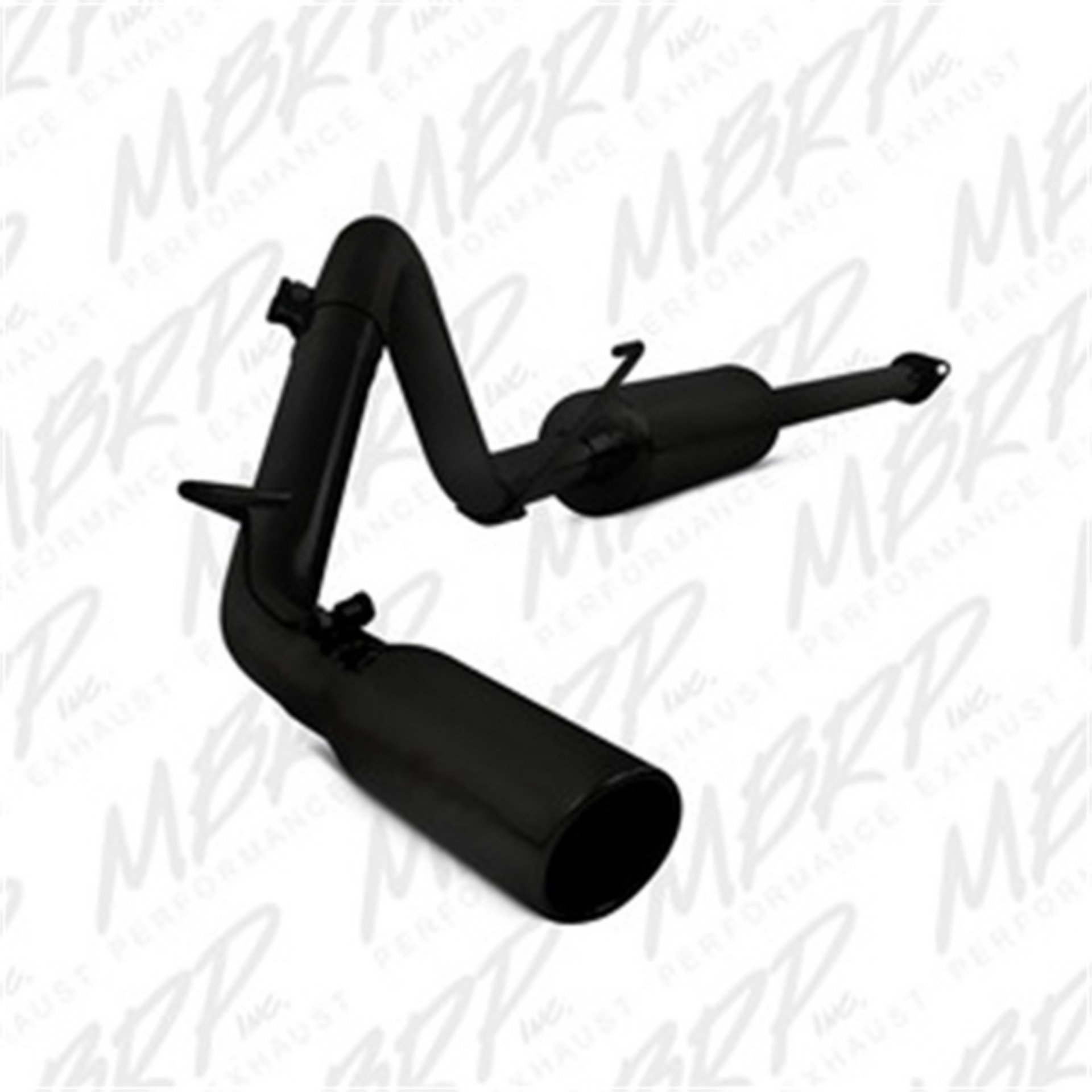 Picture of MBRP 09-14 Toyota Tacoma 4-0L EC-CC Cat-Back Single Exit AL - Black