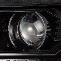 Picture of AlphaRex 12-15 Toyota Tacoma LUXX LED Projector Headlights Plank Style Alpha Black w-DRL
