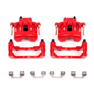 Picture of Power Stop 05-11 Chrysler 300 Front Red Calipers w-Brackets - Pair