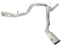 Picture of aFe MachForce XP Exhaust 4inch DP-Back All SS 2011-14 GM Diesel Trucks V8-6-6L LML Polished