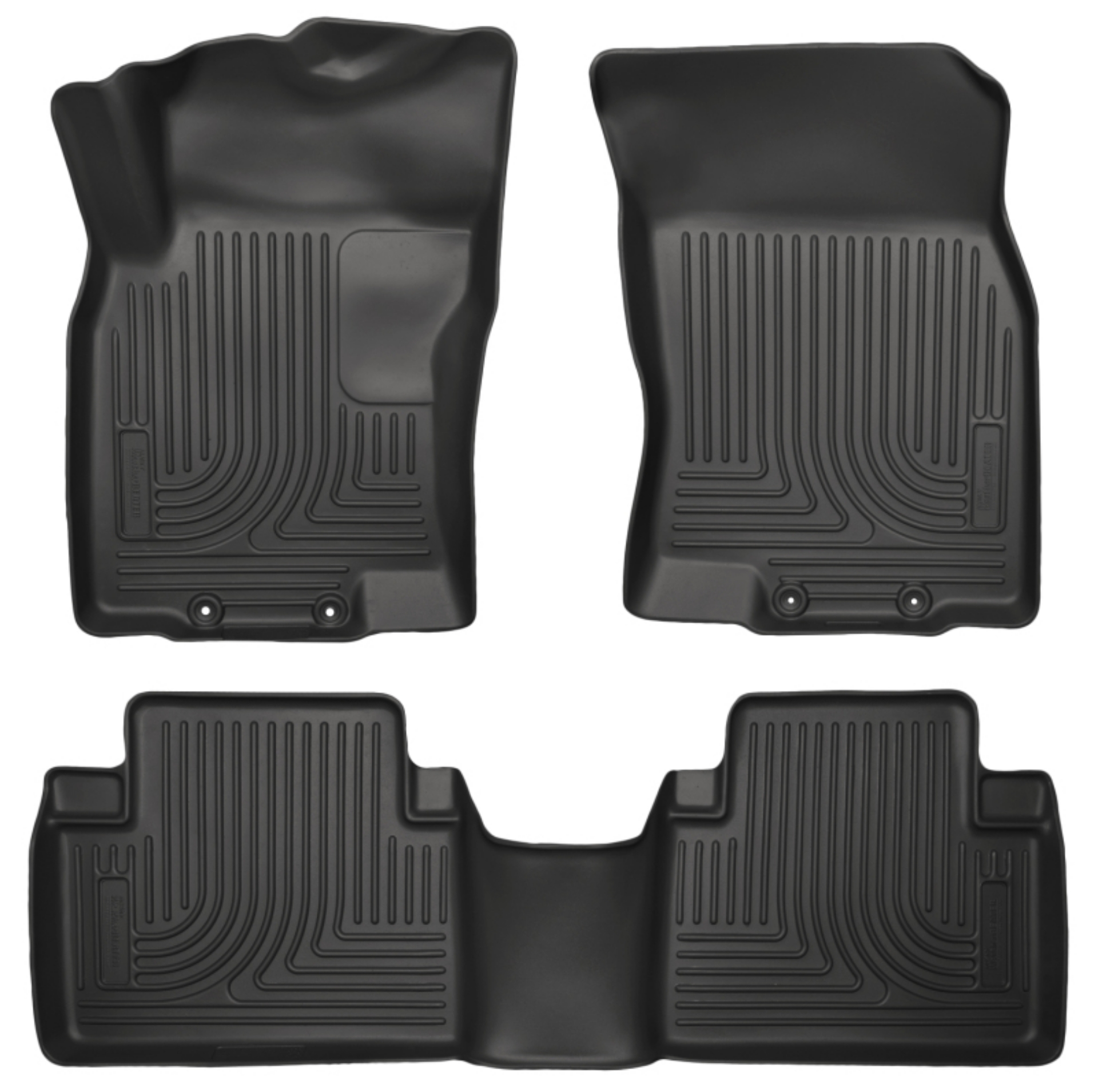 Picture of Husky Liners WeatherBeater 14 Nissan Rogue Front & Second Row Black Floor Liners