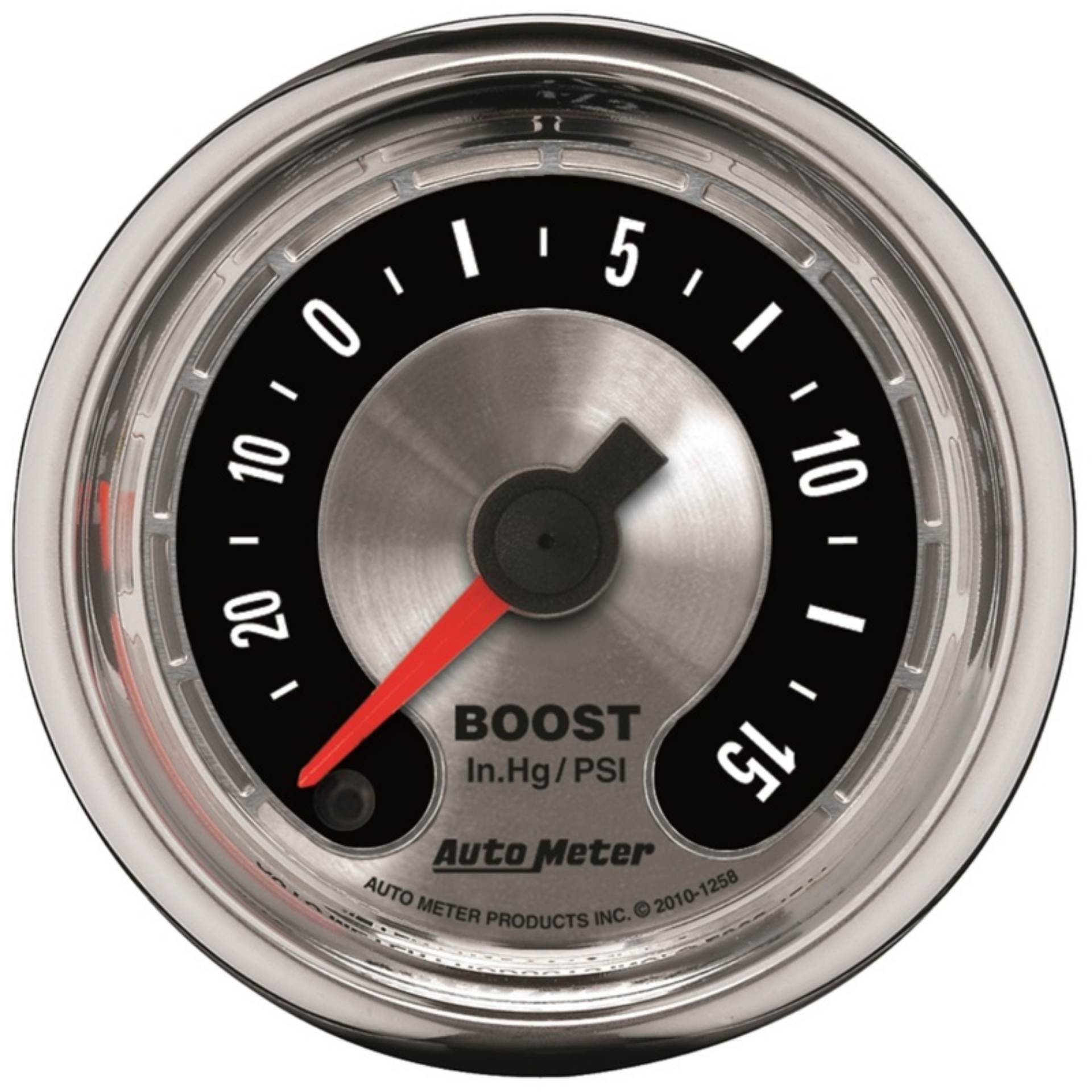 Picture of Autometer American Muscle 52mm Full Sweep Electric 30 In Hg--Vac-15PSI Boost Vacuum Gauge