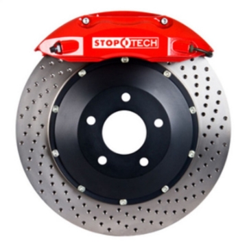 Picture of StopTech BBK 01-07 BMW M3 E46 Rear ST-40 Red Caliper Drilled 355x32mm Rotors