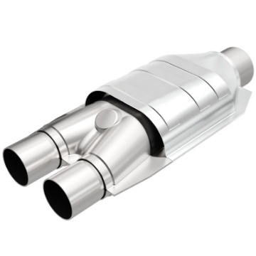 Picture of MagnaFlow Conv Univ 2inch Inlet-2-5inch Outlet Dual-Single Oval Shape