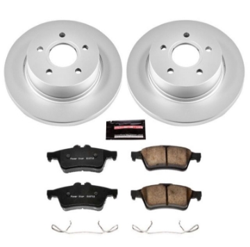 Picture of Power Stop 12-18 Ford Focus Rear Z17 Evolution Geomet Coated Brake Kit