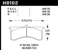 Picture of Hawk Wilwood 7520 DTC-50 Race Brake Pads