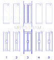 Picture of King Engine Bearings AMC - Jeep 390 & 401 Undersize 0-20IN Crankshaft Main Bearing Set