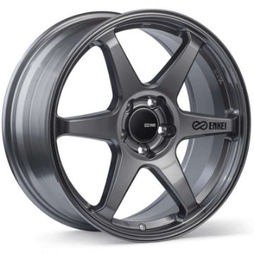 Picture of Enkei T6R 18x9-5 45mm Offset 5x100 Bolt Pattern 72-6 Bore Gloss Gunmetal Wheel
