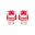 Picture of Power Stop 01-03 Acura CL Front Red Calipers w-Brackets - Pair