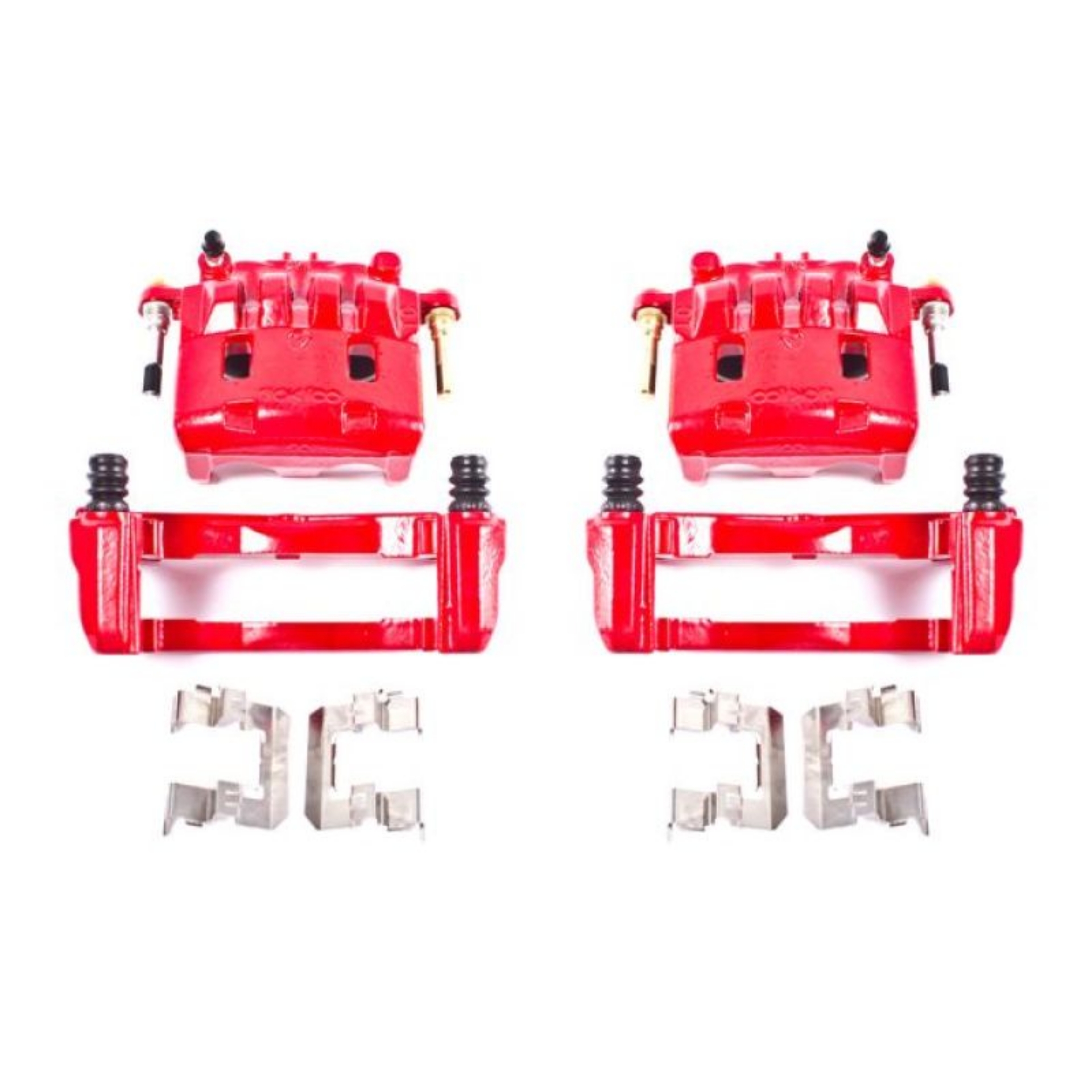 Picture of Power Stop 16-17 Subaru Crosstrek Front Red Calipers w-Brackets - Pair