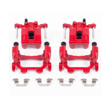 Picture of Power Stop 11-12 Infiniti G25 Rear Red Calipers w-Brackets - Pair