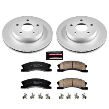 Picture of Power Stop 99-04 Jeep Grand Cherokee Front Z17 Evolution Geomet Coated Brake Kit