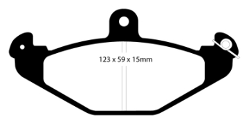 Picture of EBC 92-00 Dodge Viper 8-0 Bluestuff Rear Brake Pads