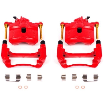 Picture of Power Stop 92-96 Honda Prelude Front Red Calipers w-Brackets - Pair