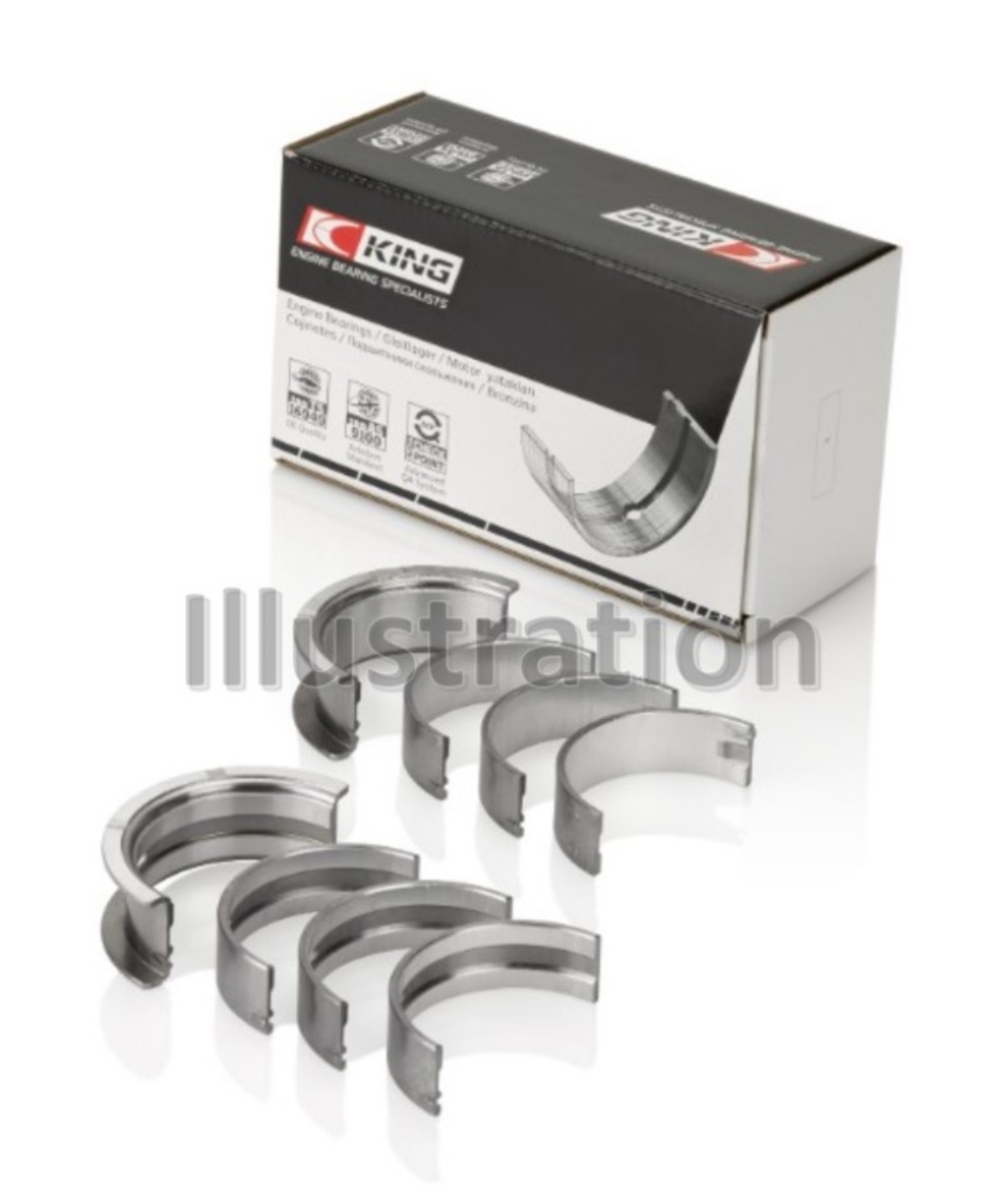 Picture of King Engine Bearings Toyota 5Vzfe Size 1-0 Main Bearing Set