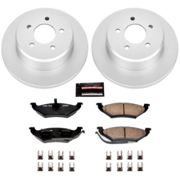 Picture of Power Stop 97-99 Chrysler Town & Country Rear Z17 Evolution Geomet Coated Brake Kit