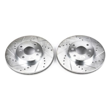 Picture of Power Stop 98-99 Acura CL Front Evolution Drilled & Slotted Rotors - Pair