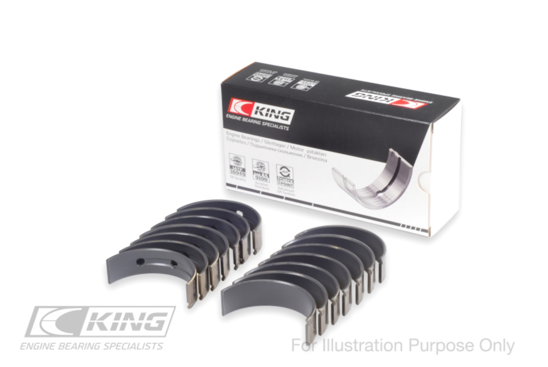 Picture of King Engine Bearings Toyota Supra B58 Size 0-05 Main Bearing Set
