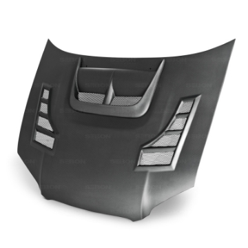 Picture of Seibon 04-05 Subaru WRX-STi CW-Style Dry Carbon Fiber Hood