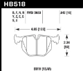 Picture of Hawk BMW Rear DTC-70 Race Brake Pads