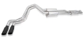Picture of Stainless Works 20-21 Ford F-250-F-350 7-3L 304SS Redline Catback w- 4in Matte Black Tips