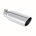 Picture of MBRP Universal Tip 4in OD 2-5in Inlet 12in Length Angled Cut Rolled End Clampless No-Weld T304