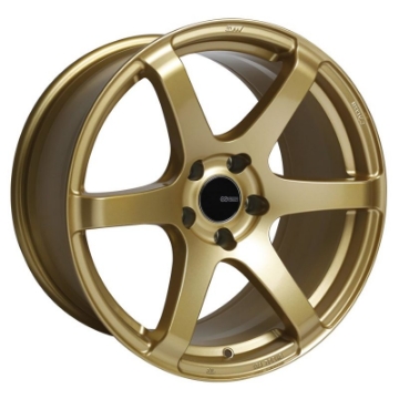Picture of Enkei T6S 18x8 45mm Offset 5x100 Bolt Pattern 72-6 Bore Gold Wheel